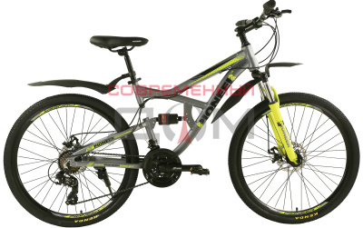 Велосипед Pioneer Safari 26" AL17" gray-green-black